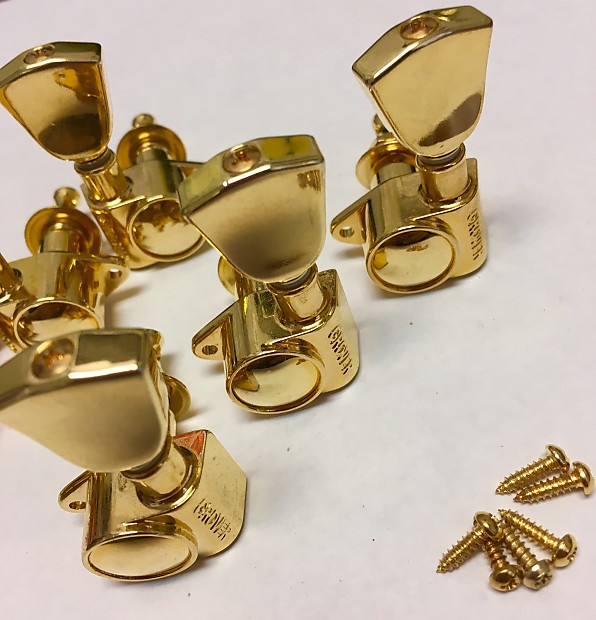 Grover Gibson Les Paul Custom 3+3 Tulip Tuning Keys Gold