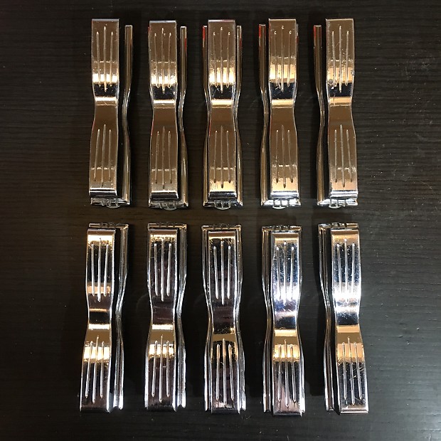 Vintage Ludwig Club Date Bass Drum Lugs Chrome Reverb