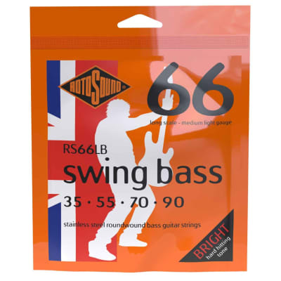 Rotosound RS66LB Swing Bass 66 Stainless Steel Bass Strings 35-90 for sale