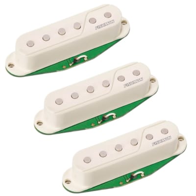 Fishman PRF-STR-WH3 Multi-Voice Fluence Single Width Pickups for Strat (Set of 3) in White image 1