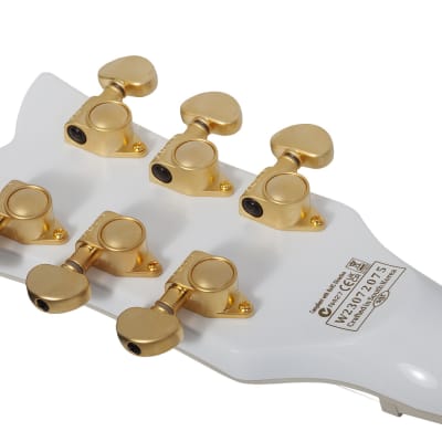 Schecter ZV-H6LLYW66D Gloss White image 11