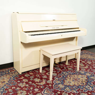 Young Chang U-107 Console Upright Piano | Polished Ivory | SN: 0037545 | Used image 3