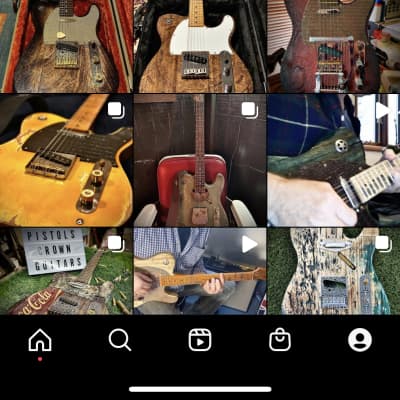 Pistols Crown guitars Barncaster  2021 Tweed Amp image 7