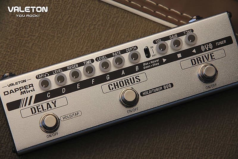 Valeton Dapper Mini Guitar Multi Effects Pedal Reverb