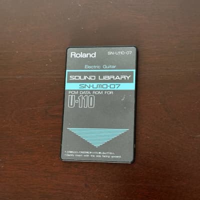 Roland U-110 - SN-U110-07 "Electric Guitar" Expansion Card 1990s - Black / Blue