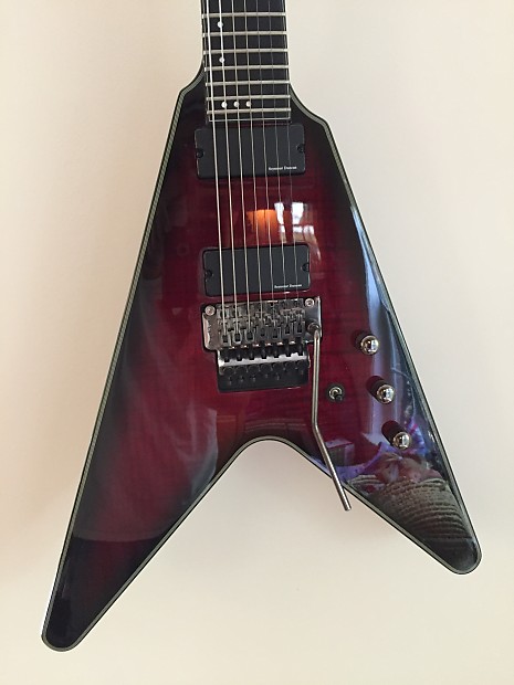 Schecter Blackjack SLS V-7 FR Crimson Red Burst | Reverb