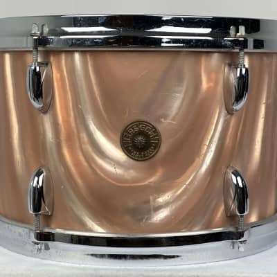 Gretsch 20/12/16" 1960's Round Badge Drum Set - Sunset Satin Flame image 11