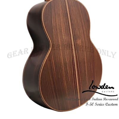 Lowden F-50 custom Master Grade Red cedar & East Indian rosewood guitar image 6