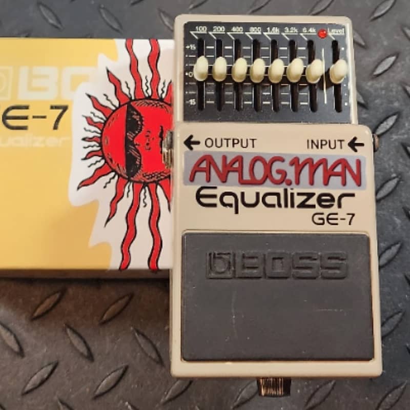 Analogman Boss GE7 Graphic Equalizer Modded Pro Mod EQ PSA Reverb