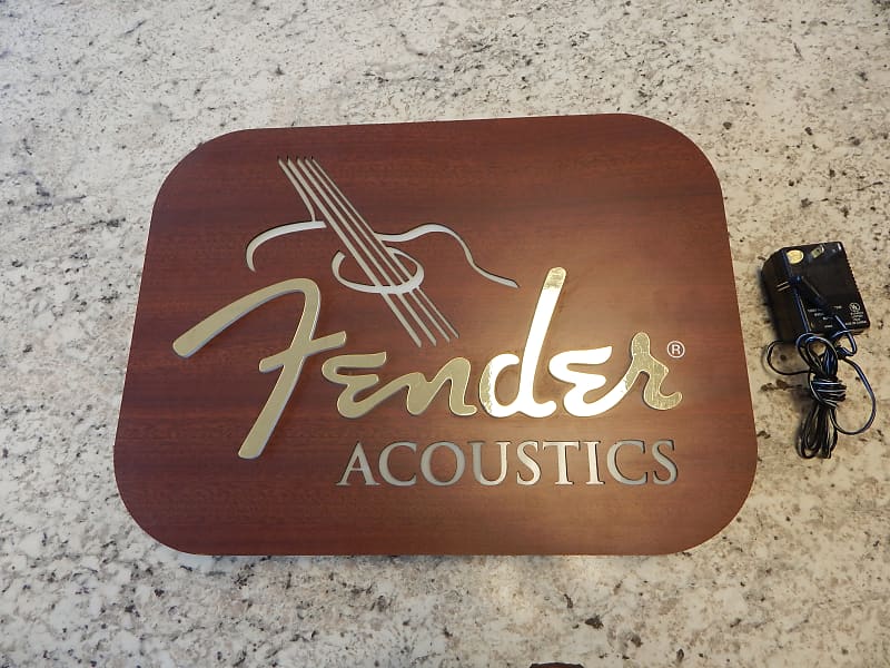 Fender Lighted Acoustic Sign | Reverb