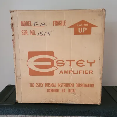 Magnatone Estey T-12 T12 Tube Guitar Amplifier 1x8 1967 image 5