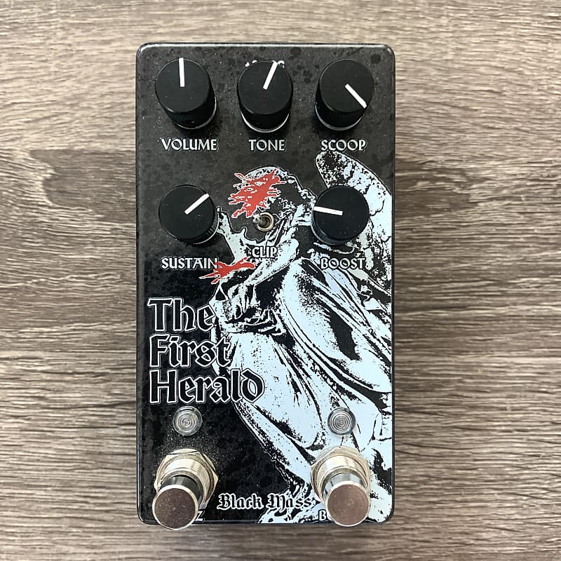 Black Mass Electronics The First Herald Fuzz Boost Pedal - Charcoal