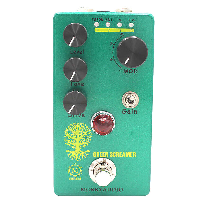 Mosky GREEN SCREAMER Booster Overdrive Guitar Effect Pedal T T