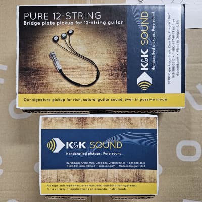 K&K Sound Pure 12 String Acoustic Guitar Pickup with Volume Control 2010s - Black image 1