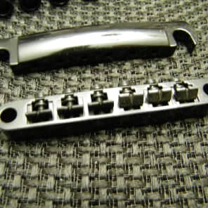 Black Tune-O-Matic Bridge & stop Tail piece for Gibson Les Paul