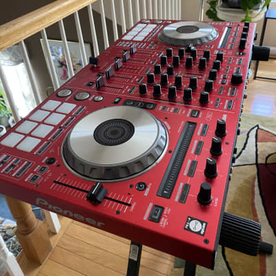 Upgraded Fader: Candy Red Pioneer DDJ-SX2 with Carrying Padded Case image 1