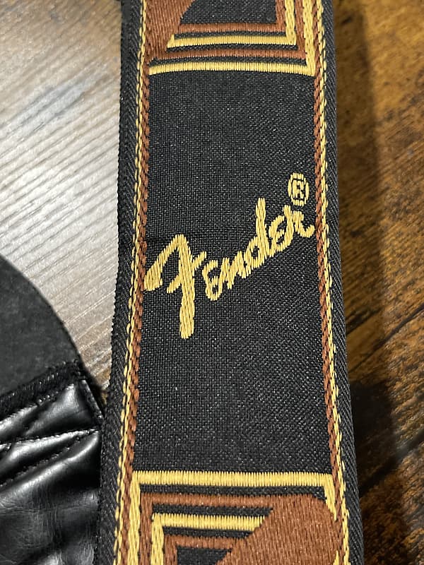 Fender Vintage Fender NOS Guitar Strap 1970-1990 - Yellow, | Reverb