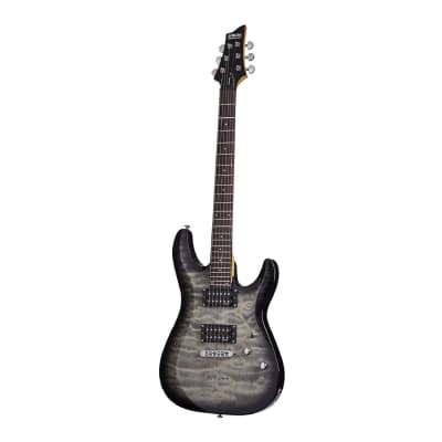 Schecter C-6 Plus 6-String Electric Guitar (Right-Hand, Charcoal Burst) for sale