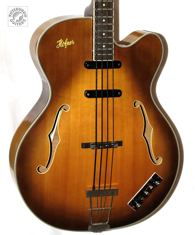 Hofner Contemporary Series 500/5 President Bass, Sunburst Finish, w/Set Up  & Hard Case, Excellent!