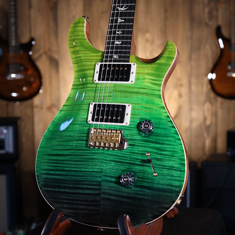 PRS Custom 24 10-Top Green Fade Custom Color | Reverb