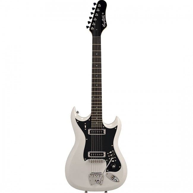 Hagstrom H-II Retroscape Electric Guitar White w/ Hardcase image 1