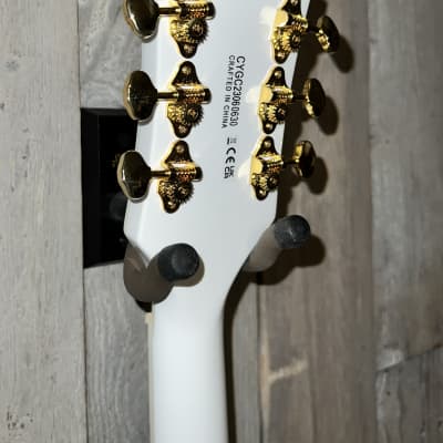 2023 Gretsch G5422TG  Electromatic Double Cutaway Hollow Body with Bigsby, Gold Hardware , Snow Crest White image 14