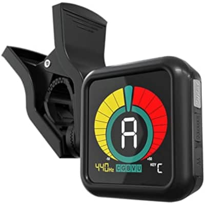 Professional Clip-On Tuner for All Instruments (multi-key modes) - with Guitar, Ukulele, Violin, Bass & Chromatic Tuning Modes image 2