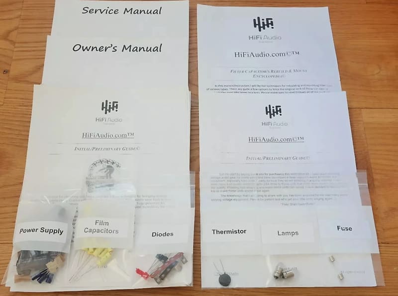 Fisher X-101-D restoration kit filter capacitor repair rebuild fix