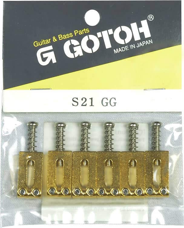 Gotoh S21 Steel Guitar Saddles Gold image 1