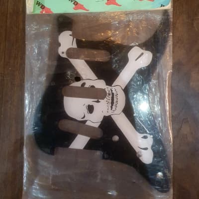 Fender Standard Stratocaster 11-Hole Pickguard 1-Ply Pirate Jolly Roger image 1
