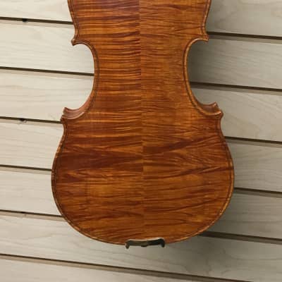 Ornate Asian Strad Copy 4/4 Violin (used) image 6