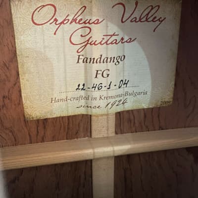Orpheus Valley Fandango FG Classical Nylon-String Guitar (B Stock) image 5
