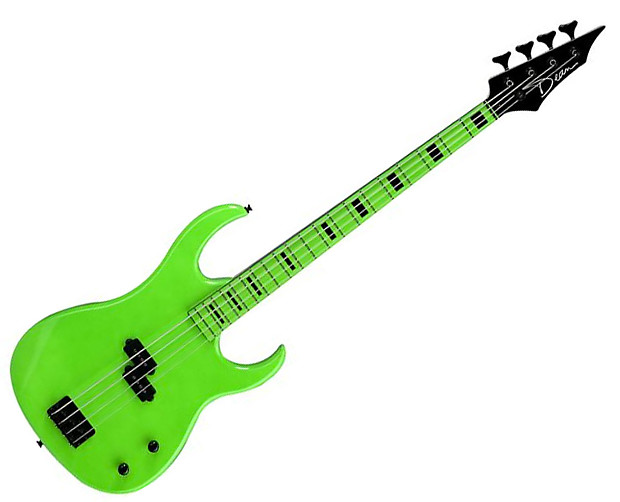 Dean Dean 4-String Bass Custom Zone 4 Nuclear Green image 1