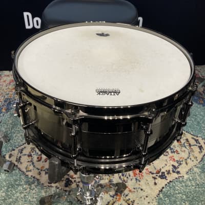 Jeff Ocheltree - 14x5.5" Heavy Metals 22, Limited Edition, Carbon Steel Snare Drum - Black/Black image 2