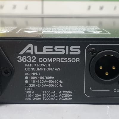 Alesis 3632 Dual-Channel Compressor / Limiter / Gate 2000s - Black image 7