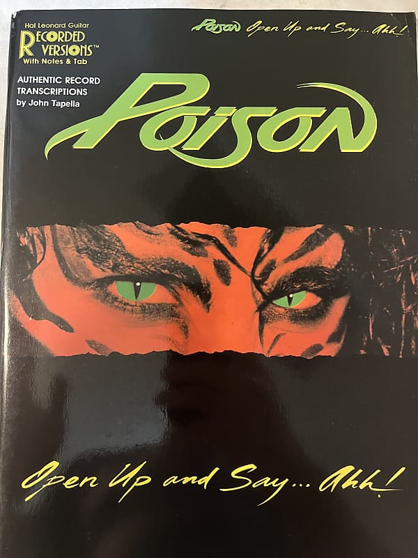 Poison - Open Up and Say Ahh! - Guitar Tab / Tablature Book | Reverb