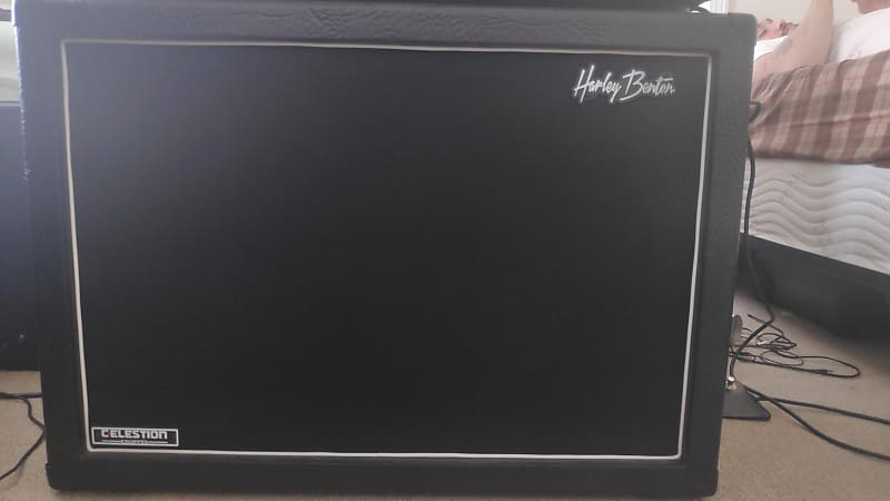 Harley Benton G212 Vintage Cabinet 2020 Black Tolex image 1