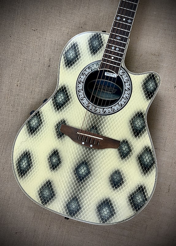 Ovation Celebrity CC57 Snakeskin with Hard Case | Reverb
