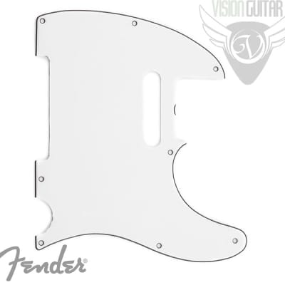 Fender '64 Tele Pickguard 3-Ply 8-Hole Eggshell 0094218049 image 2