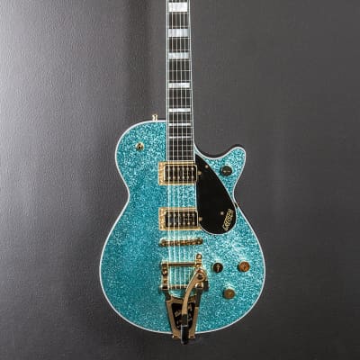 Gretsch G6229TG Limited Edition Players Edition Sparkle Jet BT w/Bigsby - Ocean Turquoise Sparkle image 3