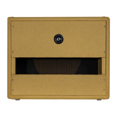 Mojotone Fender Tweed Deluxe Style 1x12 Speaker Guitar Amp Extension Cabinet with Lacquered Tweed Finish image 3