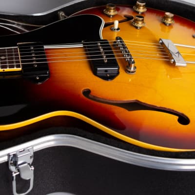Gibson  ES-330TD Thinline Hollow Body Electric Guitar (1961), ser. #5534, molded plastic hard shell case. image 12