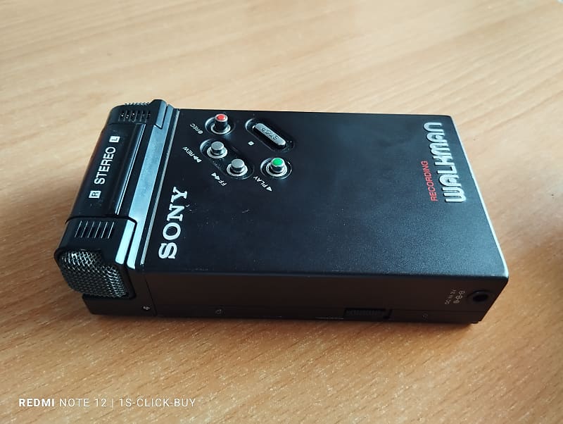 Sony Walkman recorder Cassette Player WM- R2 Black Junk for repair