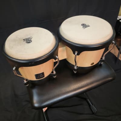 LP Latin Percussion Aspire Wood Bongo Kit Natural Wood | Reverb