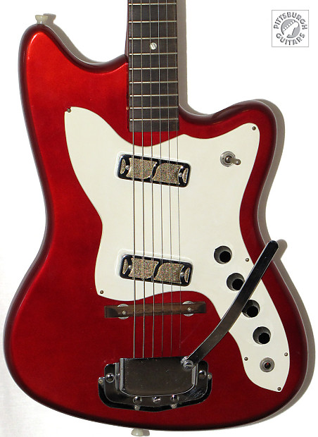1967 Barclay by Harmony Bobkat Candy Apple Red Made in USA Cool
