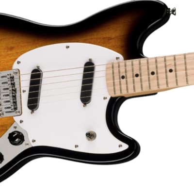 Squier Sonic Mustang Electric Guitar, Maple Fingerboard, 2-Color Sunburst image 4