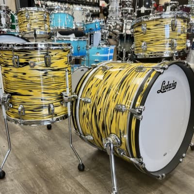 Ludwig Classic Maple Downbeat 3Pc Shell Pack 12/14/20 (Lemon Oyster) image 4
