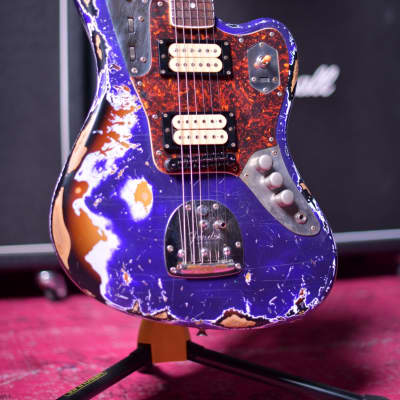 Fender Japan Jaguar CIJ Kurt Cobain Mod Purple Sparkle Over