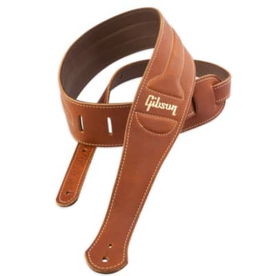 Gibson Classic Guitar Strap - Brown Leather / Suede for sale