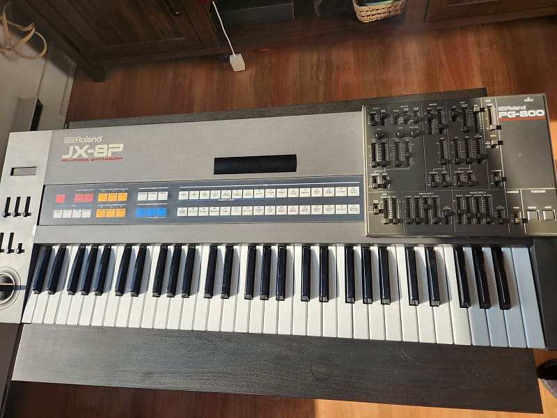 Roland JX-8P + PG-800 シンセサイザー キーボードスタンド付 Roland JX-8P & PG-800 (Vintage) – Nightlife Electronics